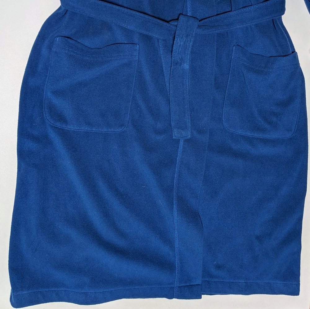 Lands End Fleece Hooded Robe - Picture 6 of 8
